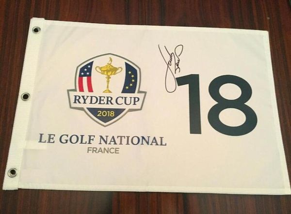 

spieth 2018 ryder cup collection signed signatured autographed open masters glof pin flag2985789