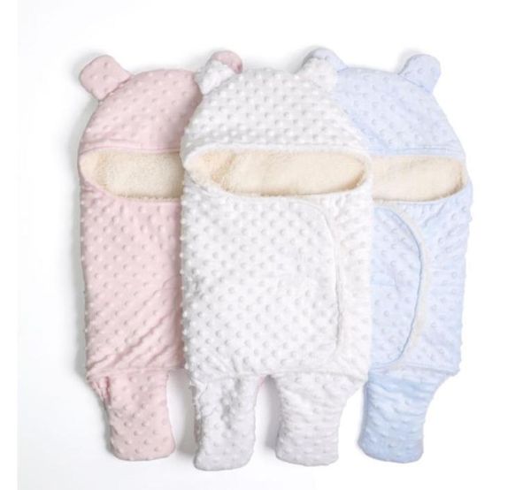 

fleece baby blanket newborn baby swaddle wrap soft winter bedding receiving blanket manta bebes sleeping bag 018m newborns1418167
