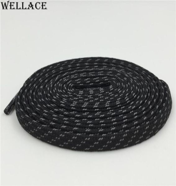 

wellace 3m flat laces colorful bootlaces flat black shoelaces cross grain reflective shoe laces custom logo shoelaces for 1207865729, White;pink