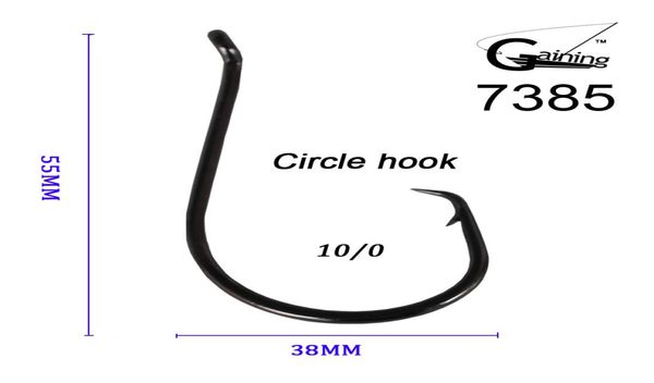 

50pcslot 100 japanese high carbon stainless steel chemically sharpened ocs circle ocean fishing hooks 7385 ocean fish hooks8410402