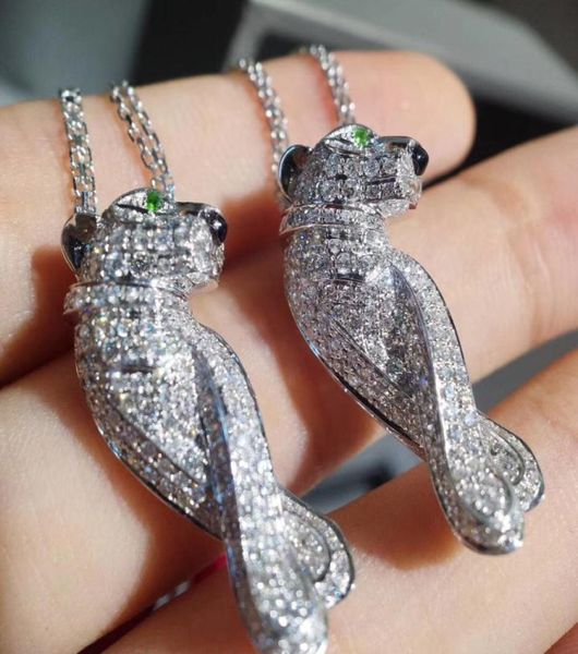 

luxury necklaces panthere series necklace 18k gilded 2021 new advanced brand designer fashion official reproductions anniversa9321045, Silver