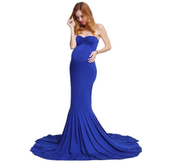 

maternity gown for po shoot pregnancy dresses shooting off shoulder long mermaid pregnant pography robe poshoot props q079366303, White