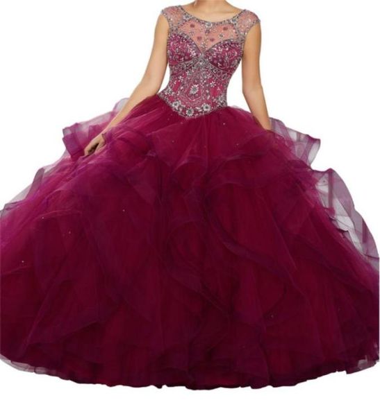 

quinceanera dresses heartshaped collar skirt lotus leaf wrapped elastic net tail back tie round collar net design 5331108865476, Blue;red