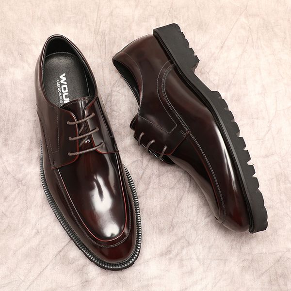 

italian oxford shoes for men genuine leather comfortable dress shoes man black brown lace up wedding men formal business shoes