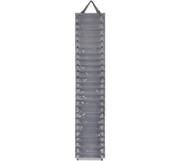 

keychains vinyl holder 48 compartments roll storage organizer door and wall mount hanging over organizers7981786, Silver
