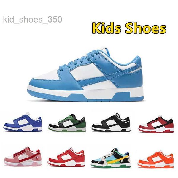 

2023 designer kids shoes for boy girl sports black white chunky low cows trainers boys and girls athletic outdoor sneakers children jogging