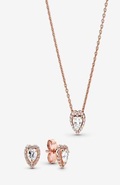 

100 bride jewelry 925 sterling silver happily ever after earrings necklace jewellry sets engagement wedding accessories for wom5477192685