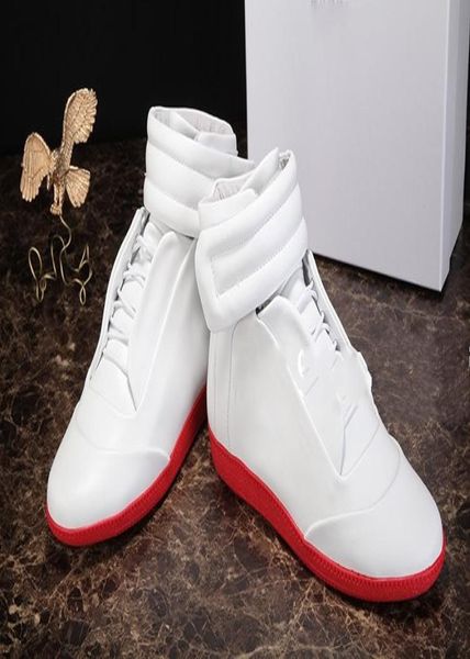 

mens france brand style ankle boots high winter fall mans short boots casual flats shoes round toe footwear2652417, Black
