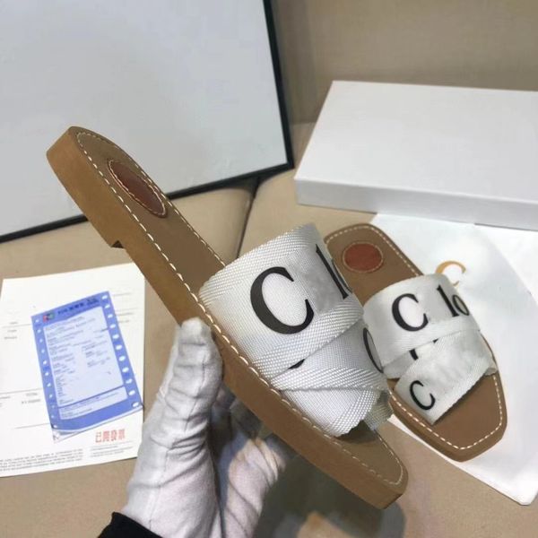 

luxury sandals woman's woody flat mule slippers designer famous womens slides summer black white beige pink coach sandels lidies office