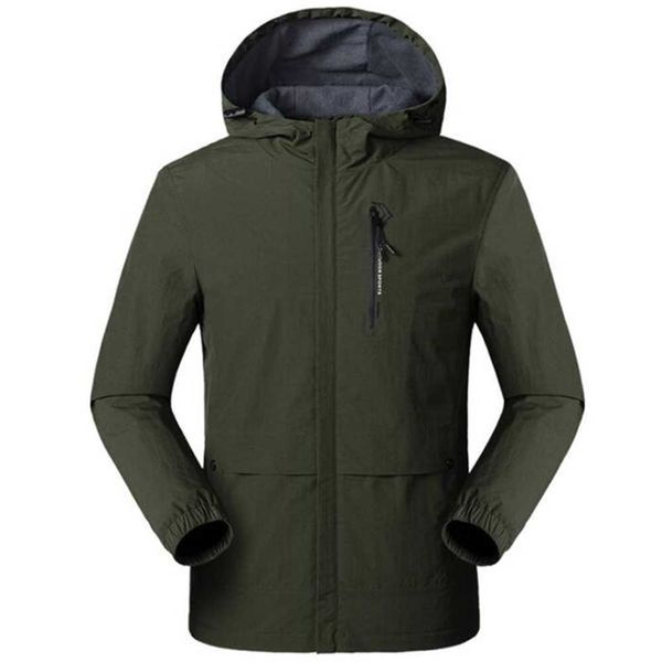 

new jacket men spring autumn thin single-layer fleece waterproof casual clothing mens outwear breathable windproof rain jackets evvq, Black;brown
