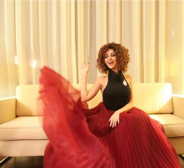 

exquisite halter red and black chiffon party dress syriam fares same style bouffant prom dresses custom made floor length eve6851318