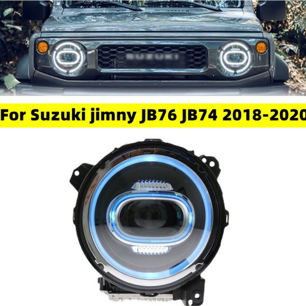 

headlight for suzuki jimny jb76 jb74 20 18-20 20 head lights blue drl replacement drl daytime lights lighthouse projector facelift
