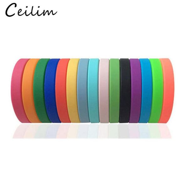 

silicone wristband bracelet sports casual bracelet female men pure color for simple women bracelet can custom4811109, Black