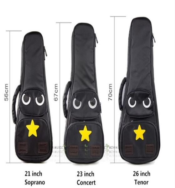

fashion design owl pattern 21 23 26 inch super thick with cotton 15mm waterproof fabric ukulele bag 3979264