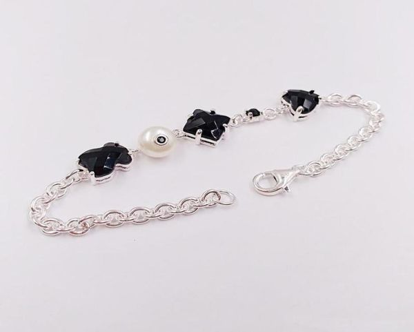 

memnon authentic 925 sterling silver bracelets pulsera erma de plata fits european bear bear jewelry style gift 5136315204191962, Black