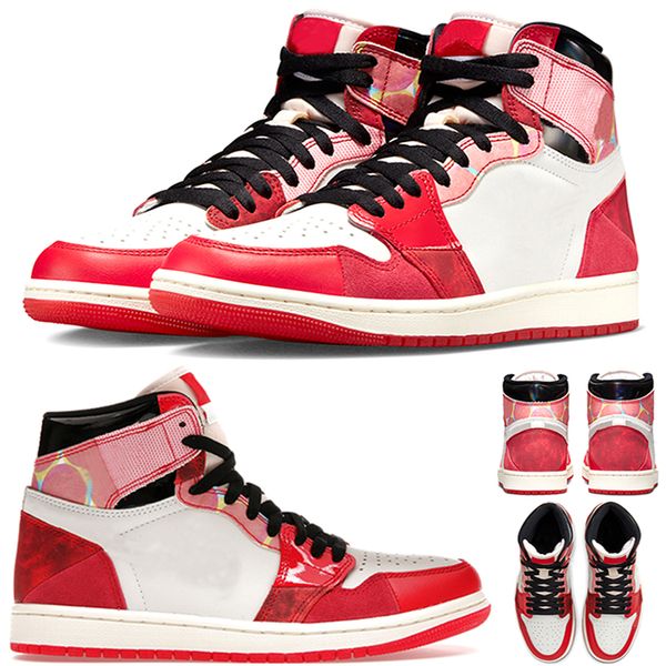 

with box 1 high og spider-man basketball shoes men women 1s spider-verse mens trainer outdoor sneakers size 36-47