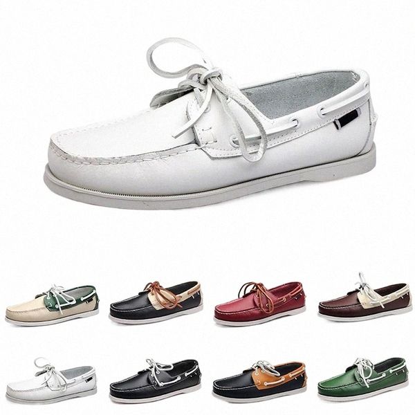 

men casual shoes loafers triple black white green beige mahogany taupe mens trainer sneakers jogging walking one y57m#