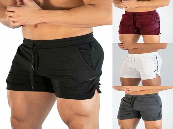 

2020 new running shorts men sports jogging fitness shorts summer casual gym workout men solid sport fitness44973084730485, Black;blue