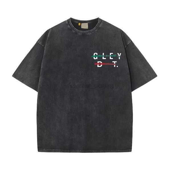 

t-shirts men designer white t shirt casual fashion loose short t-shirt men women street clothes dept short painted letter printing washed ol, White;black