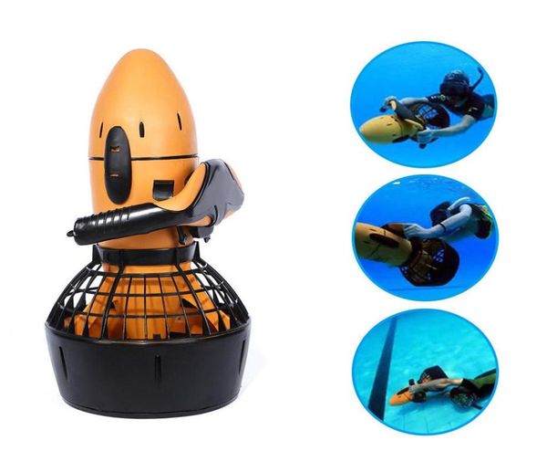 

300w 99ft sea scooter underwater scooter snorkeling scuba diving propeller accelerator dual speed swimming booster244q2195407