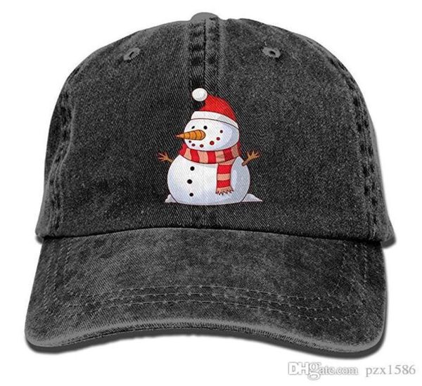 

pzx men women039s cute snowman xmas adjustable cotton denim baseball cap hat2402977, Blue;gray