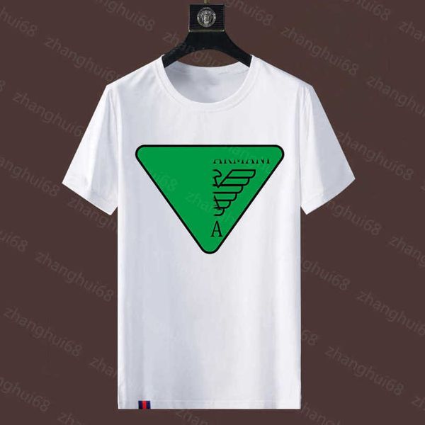 

23ss summer men clothes casual tshirt designer t shirt brand round neck pure cotton trigonometric bird letter logo printing short sleeve t-s, White;black