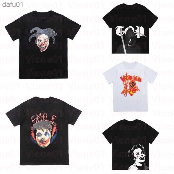 

men's t-shirts fashion mens designer t shirt hip hop style short sleeve young boys cool pattern print tees black size s-xl l230520, White;black