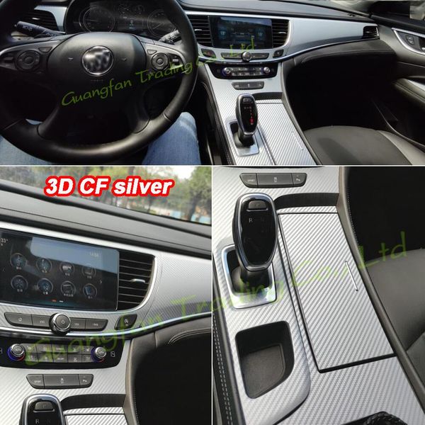 

for buick lacrosse 2016-2021 car-styling 3d/5d carbon fiber car interior center console color molding sticker decals accessories