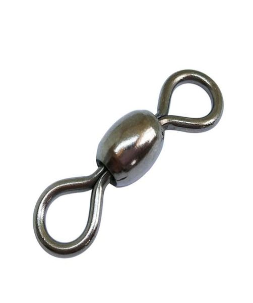 

200pcslot stainless fishing crane swivel freshwater saltwater carp fishing lure connector bass ice fishing tackle8658411