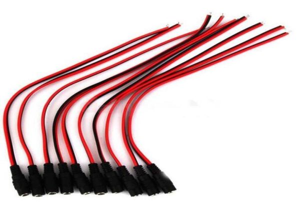 

dc female cable adapter 55 x 21mm 28mm lengthfor power supply or cctv camera or led strip light min50pcs1504236