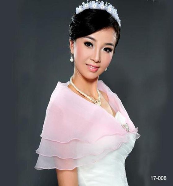

pink layer faux fur elegant evening wedding shwal shrug wrap jacket coat5072085, White