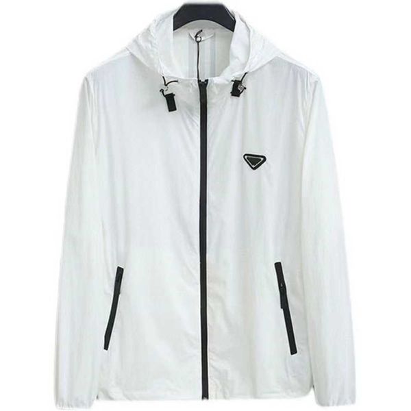 

2023 men's jackets hoodies windbreaker coats classical men women zipper long sleeve thin casual jacket couple windproof sunscreen hip h, Black;brown