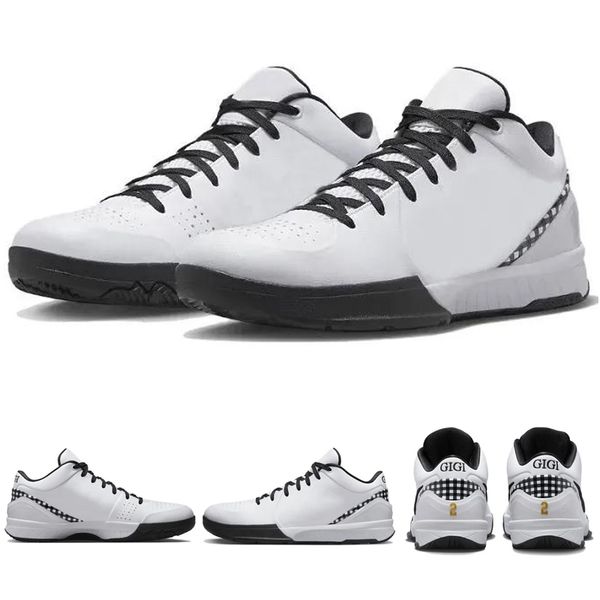 

2023 mamba ivs 4 grinch basketball shoes mambacita protro draft day hornets timely fun sports shoe men white black metallic gold sneakers si
