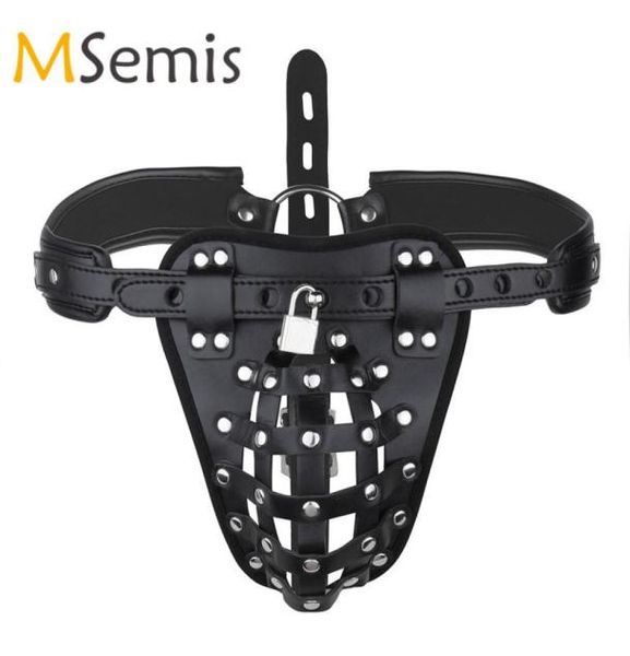 

gay bondage men lingerie pu leather jockstrap basket thong gstring gay underwear with locks exotic men panties cuecas gay c14249796, Red;black
