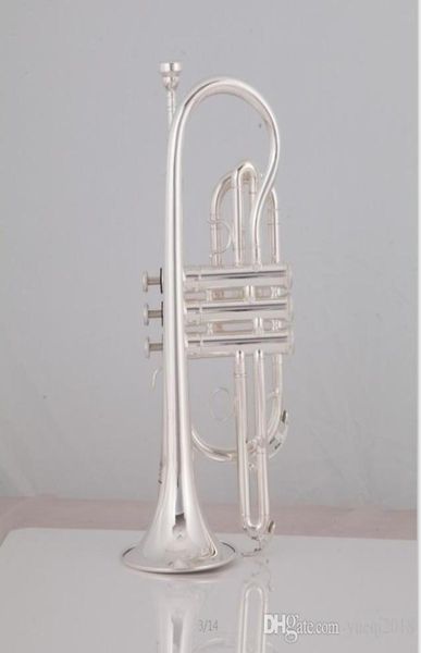

bach cornet horn bb tune silver plated trumpet musical instrument professional brand with case gloves mouthpiece accessories9047744