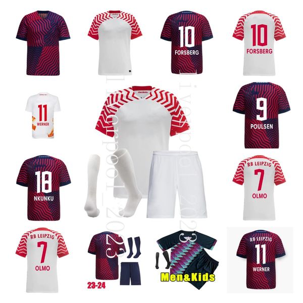 

2023 2024 rbl soccer jerseys leipziges on fire limited edition wenner #11 poulsen forsberg 23 24 bundesliga sabitzer nkunku olmo silva gvard, Black;yellow