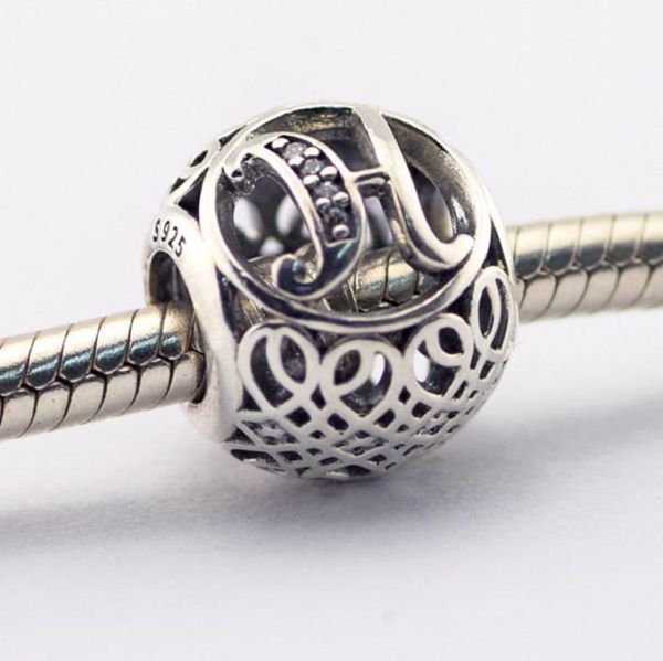 

vintage h clear cz 08 100 925 sterling silver beads fit pandora charms bracelet authentic diy fashion jewelry5469909, Black