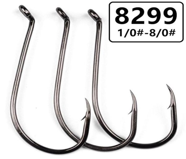 

200pcs lot 8 sizes 1 08 0 8299 ocs hook high carbon steel barbed fishing hooks fishhooks pesca tackle accessories a025296l3577413