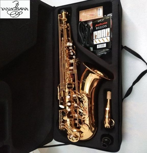 

new japanese yanagisawa t902 tenor saxophone bb flat lacquered gold musical instrument tenor saxophone professional with case acc8998745