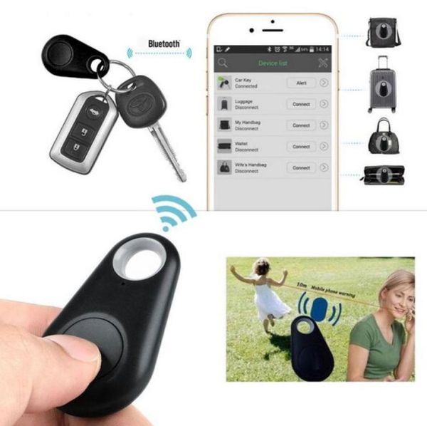 

10pcs mini wireless smart gps locator antilost sensor alarm bluetooth tracker finder itag for kids pets bag wallet key key1361671