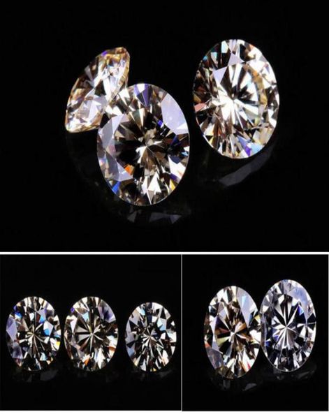 

200psclot 3a clear cubic zirconia synthetic gems loose stone for jewelry 5258mm7695585, Black