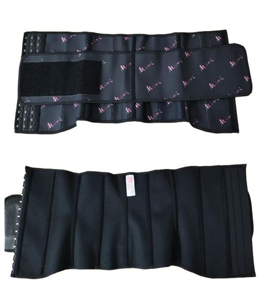 

latex sauna sweat waist trainer girdle slimming body shapers with 9 steel bones hook loop closure shapewear for sports yago runn6371148