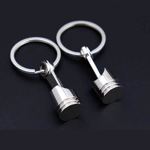 

creative engine piston key chain metal key chain development activity gift key chain pendant, Silver