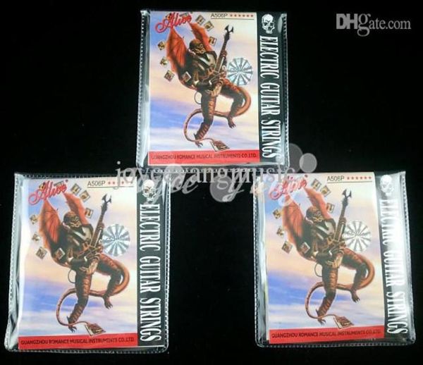 

3 sets of alice a506 electric guitar strings plated steel strings 1st6th strings colourful ballend wholes8003657
