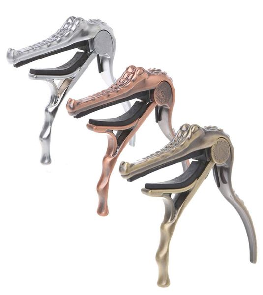 

alice a007g crocodile aluminum alloy acoustic folk guitar capo clamp8034610