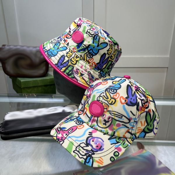 

bucket hat ball cap fashion for men woman baseball cap cartoon paint fisherman bucket hats patchwork summer sun visor, Blue;gray