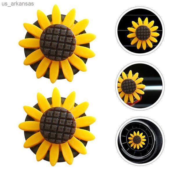 

car air freshener sunflower car aromatherapy clip for car vents - natural fragrance for car interior and more l230523