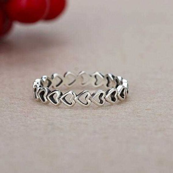 

band rings delysia king hollow heart ring aa230530, Silver