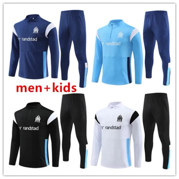 

22 23 24 soccer jerseys 2023 2024 marseilles training suit maillot foot cuisance guendouzi alexis gerson payet clauss football men kids vere, Black;yellow