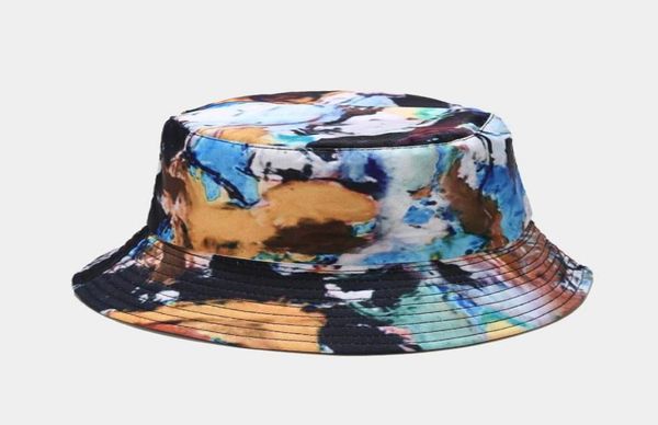 

2021 cotton new style fashion joker print two sides wear fold bucket hat fisherman hat outdoor travel hat sun cap hats for men and3569299, Blue;gray